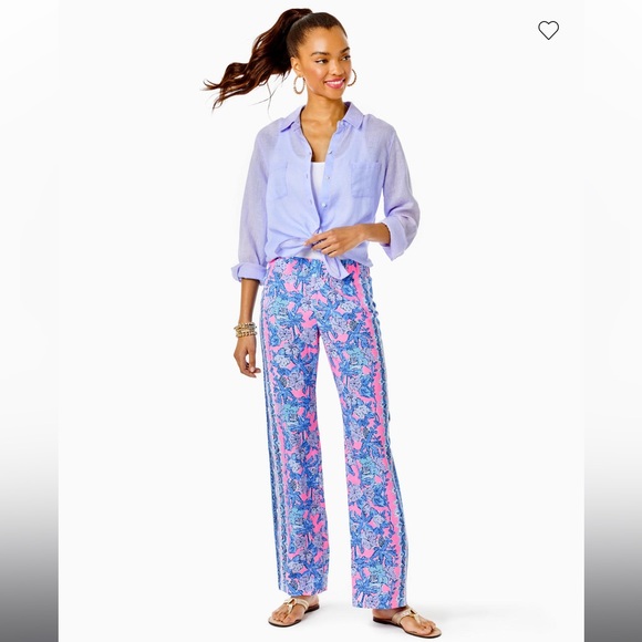 Lilly Pulitzer - Bal Harbor Palazzo Pant - Mermaid’s Tail - Picture 8 of 10